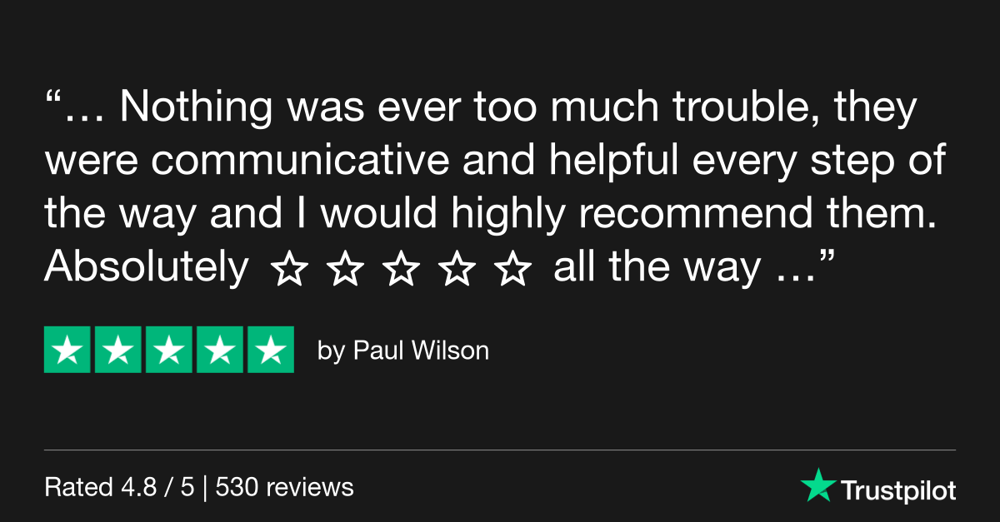 Trustpilot Review - Paul Wilson